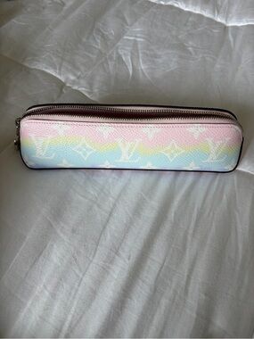Louis Vuitton Pastel Monogram Pencil/Zip Pouch - Pink, Blue, Cream